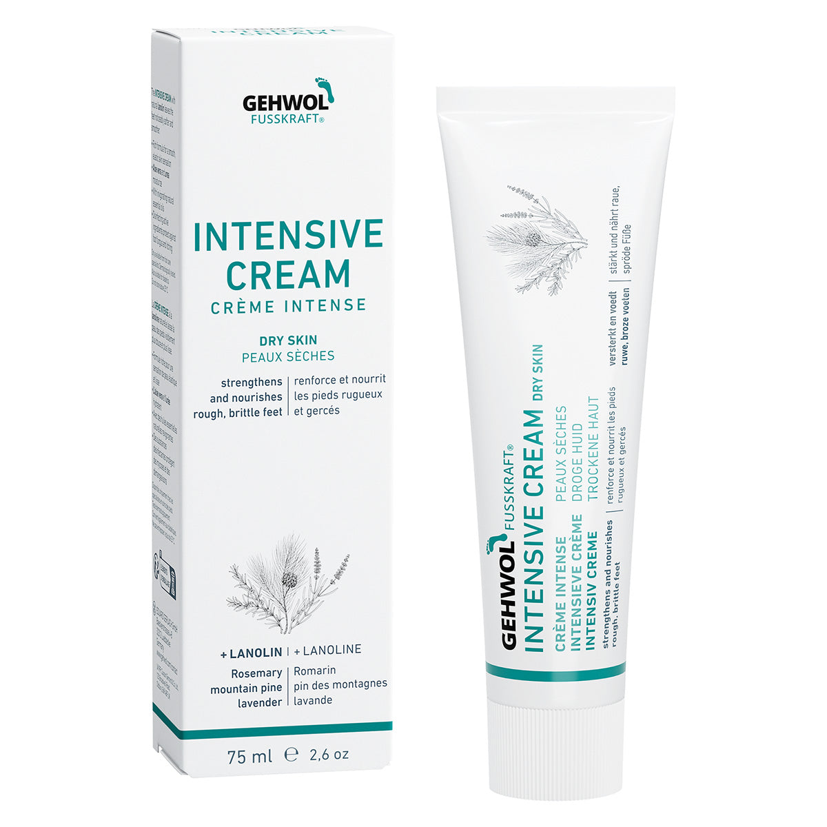 Gehwol Fusskraft Intensive Cream 75ml - www.Hudonline.no 