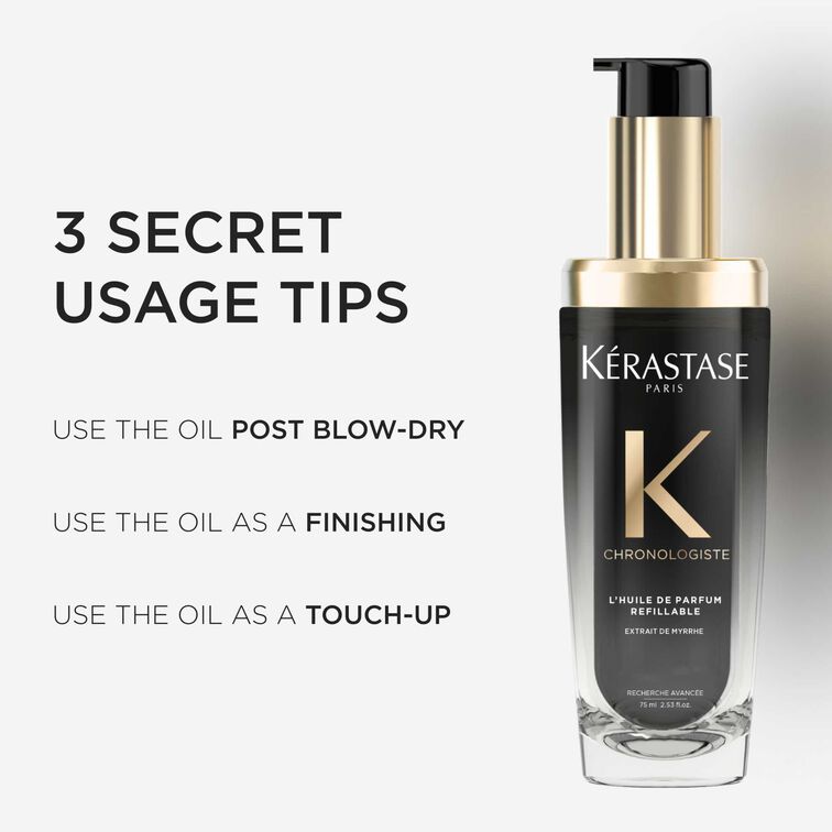 Kerastasé CHRONOLOGISTE L'HUILE DE PARFUM REFILLABLE HAIR OIL 75ML - www.Hudonline.no 