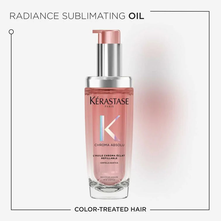 Kerastasé CHROMA ÉCLAT REFILLABLE HAIR OIL 75ML - www.Hudonline.no 