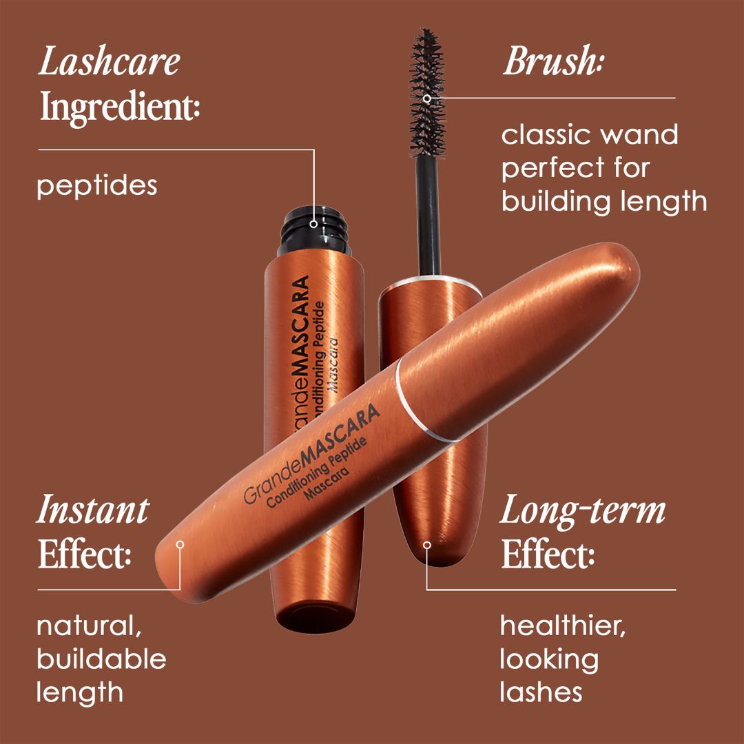 Grande Cosmetics GrandeMASCARA Conditioning Peptide Mascara Brown - www.Hudonline.no 