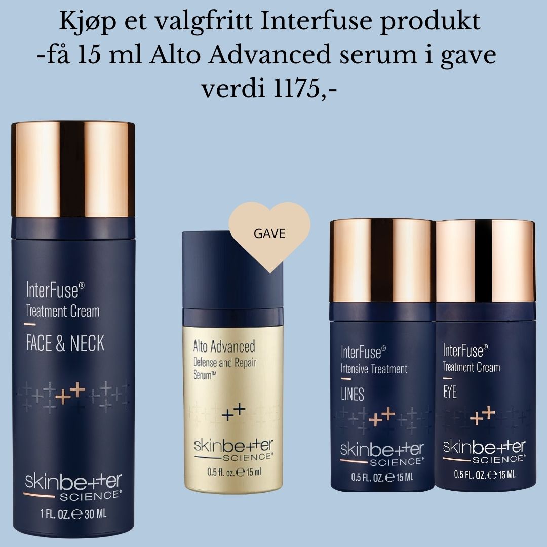 Skinbetter Kampanje Interfuse -Få Alto Advanced 15ml Gratis - www.Hudonline.no 