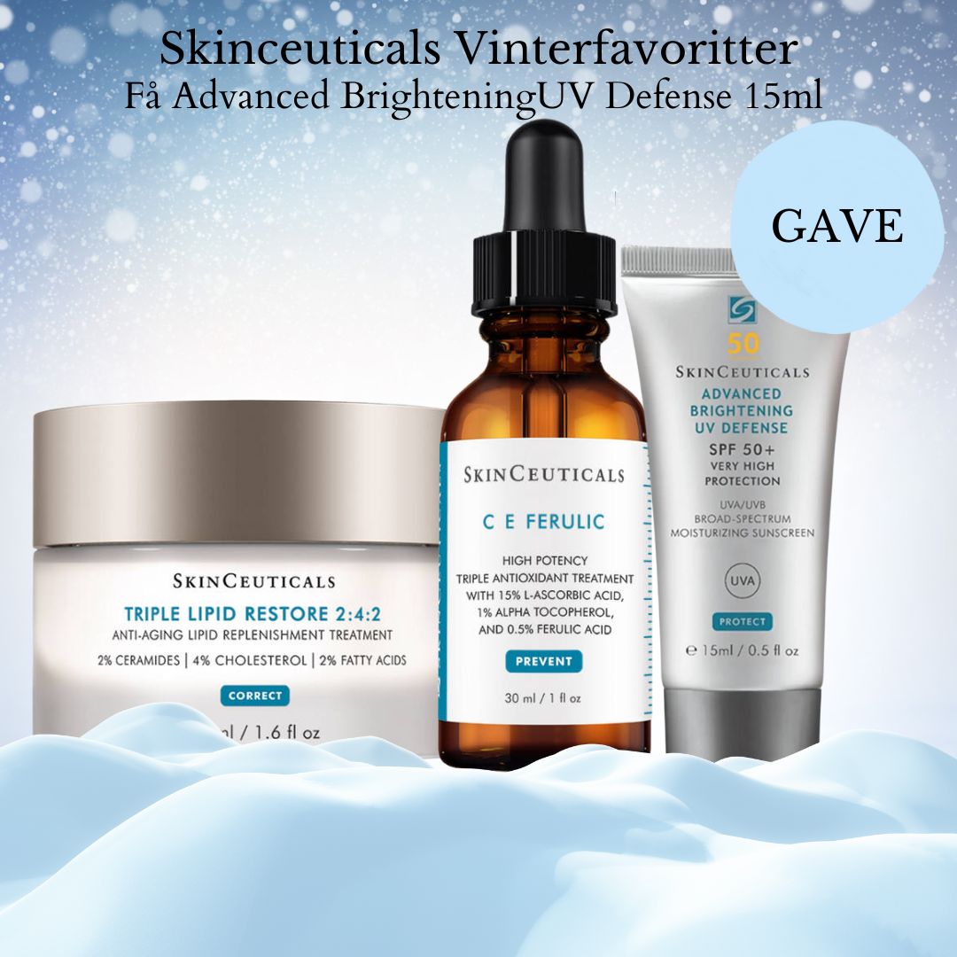 Skinceuticals Kampanje Triple Lipid og C E Ferulic, få 15ml Advanced Brightening i gave - www.Hudonline.no 