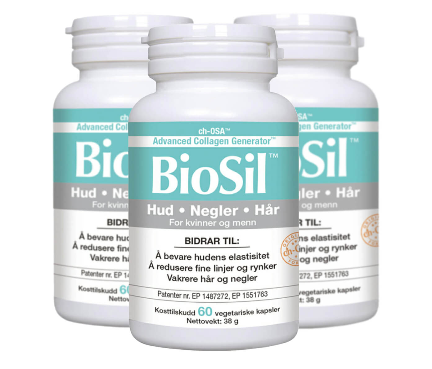 BioSil – Advanced Collagen Generator, 3 x 60 kapsler - www.Hudonline.no 