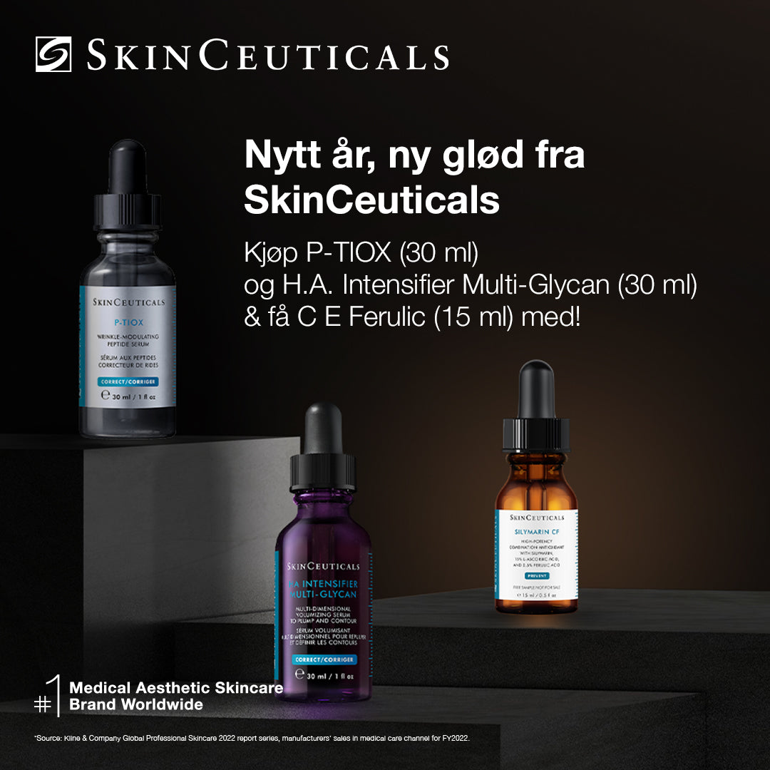 Skinceuticals Kjøp P-Tiox og Multi-Glycan. Få 15ml C E Ferulic i gave. - www.Hudonline.no 