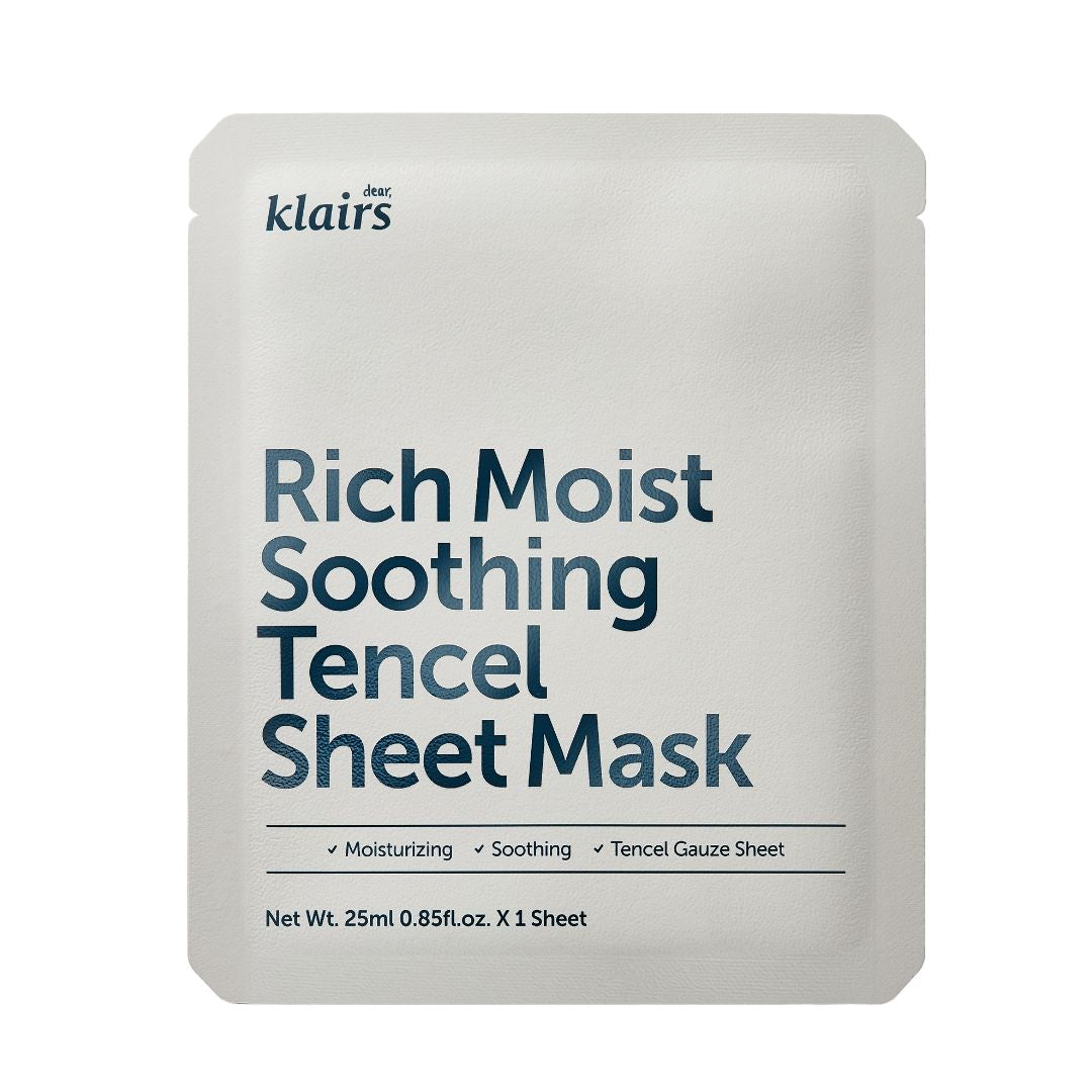 Klairs Rich Moist Soothing Tencel Sheet Mask 25 ml - www.Hudonline.no 