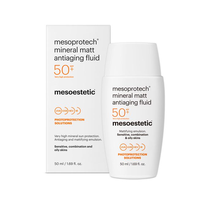 Mesoestetic Mineral Matt Antiaging Fluid Spf 50+ 50ml - www.Hudonline.no 